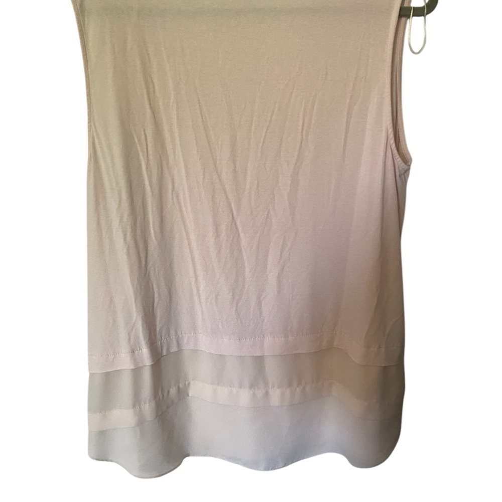Vince Camuto Layered Pink Sleeveless Blouse - Picture 4 of 4